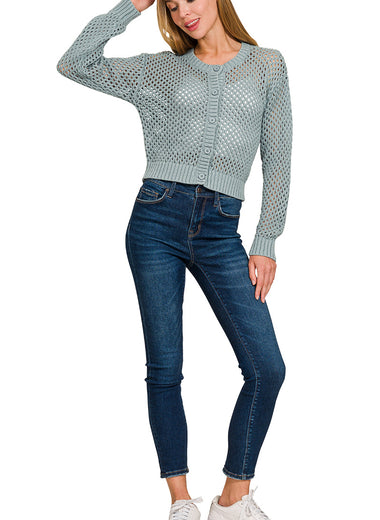 Woven Bloom Cardigan