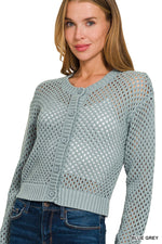 Woven Bloom Cardigan