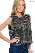 Wild Heart Fishnet Washed Vest