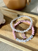 Stand Up to Breast Cancer Bracelets by Thoughtfully Beaded
