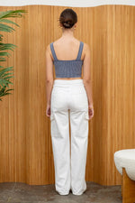 Washed Away High Neck Crop