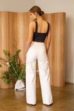 Washed Away High Neck Crop