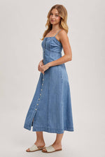 Ella Button Down Denim Dress