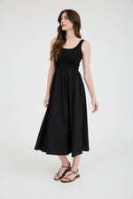 The Emery Mixed Media Midi Dress
