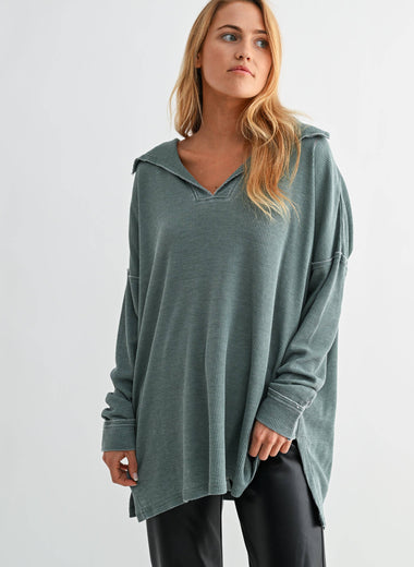 Canyon Oversized Waffle Top