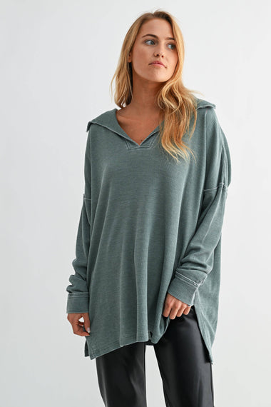 Canyon Oversized Waffle Top