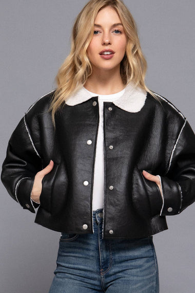 Novelle Faux Leather Jacket