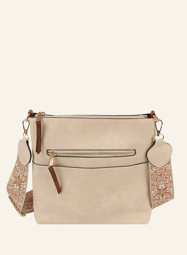 On The Go Front Pocket Crossbody Sling Bag