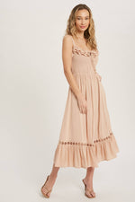 Blush Breeze Mini Frill Dress
