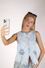 The Edge Acid Wash Vest