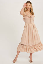 Blush Breeze Mini Frill Dress
