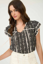 Marigold Drift Tie Top