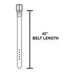 Flower Embroidered Etch Buckle Belt