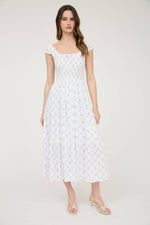 Elara Bow Midi Dress