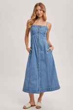 Ella Button Down Denim Dress