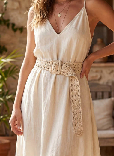 Floral Woven Belt