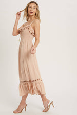 Blush Breeze Mini Frill Dress