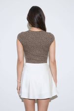 Boldly Untamed Cheetah Cap Sleeve Bodysuit
