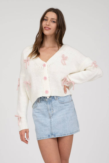 Esme Bow Cardigan
