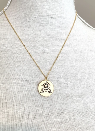 Mountain Sun Necklace by Royce and Oak