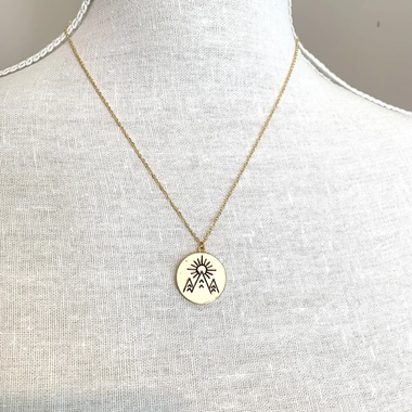 Mountain Sun Necklace by Royce and Oak