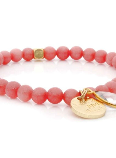 Mini “Pink Candy" Stone Bangin' Bracelet by eLiasz and eLla