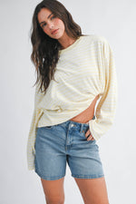 Seattle Stripe Long Sleeve Top