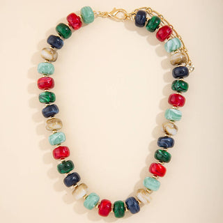 Marble Madness Chunky Bead Necklace