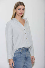 Romy Stripe Button Down