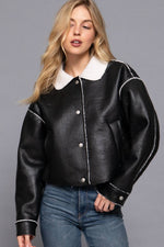 Novelle Faux Leather Jacket