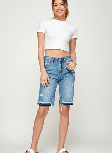 The Brooklynn Two-Tone  Bermuda Short