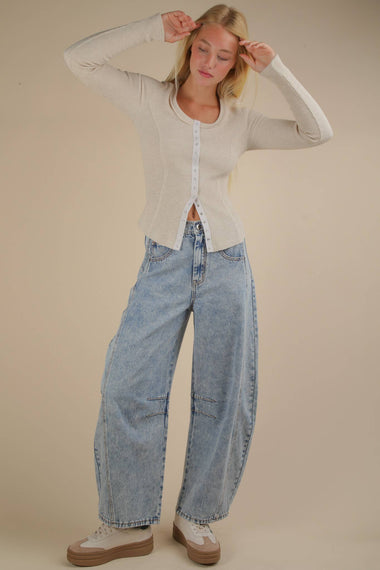 Soft Edge Knit Top