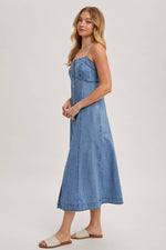 Ella Button Down Denim Dress