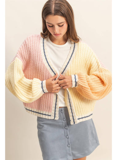 Montrose Oversized Color Block Cardigan
