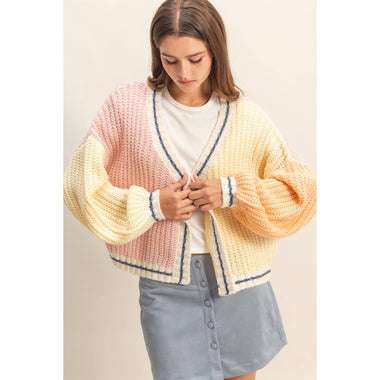 Montrose Oversized Color Block Cardigan
