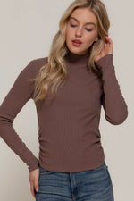 Renée Side Detail Brushed Rib Top