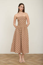 Stilla Dot Midi Dress