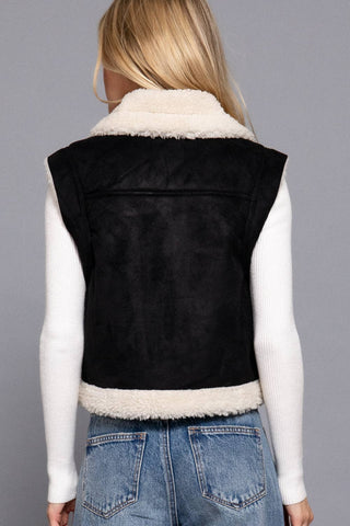 Olein Faux Suede  Vest
