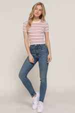 Selena Multi Stripe Sweater Shirt