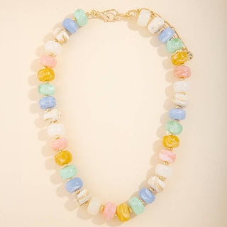 Marble Madness Chunky Bead Necklace