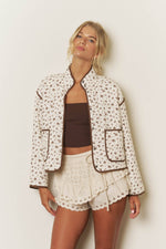 Wildflower Quilted Snap Jacket