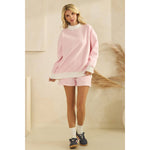 Daydream Mock Neck Striped Crewneck