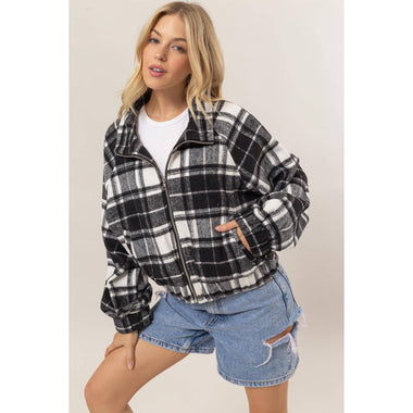 Heartland Plaid Zip-Up Jacket