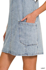 Sunday Stroll Mini Denim Dress