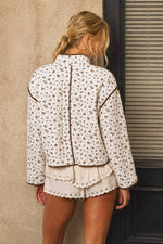 Wildflower Quilted Snap Jacket