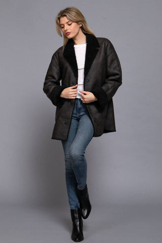 Brixton Coat Faux Leather Coat