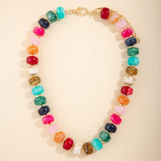 Marble Madness Chunky Bead Necklace