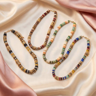 Sunset Trail Disc Bead Necklace
