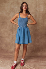 Sweetheart Smocked Dress