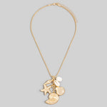 Saltwater Charm Statement Necklace